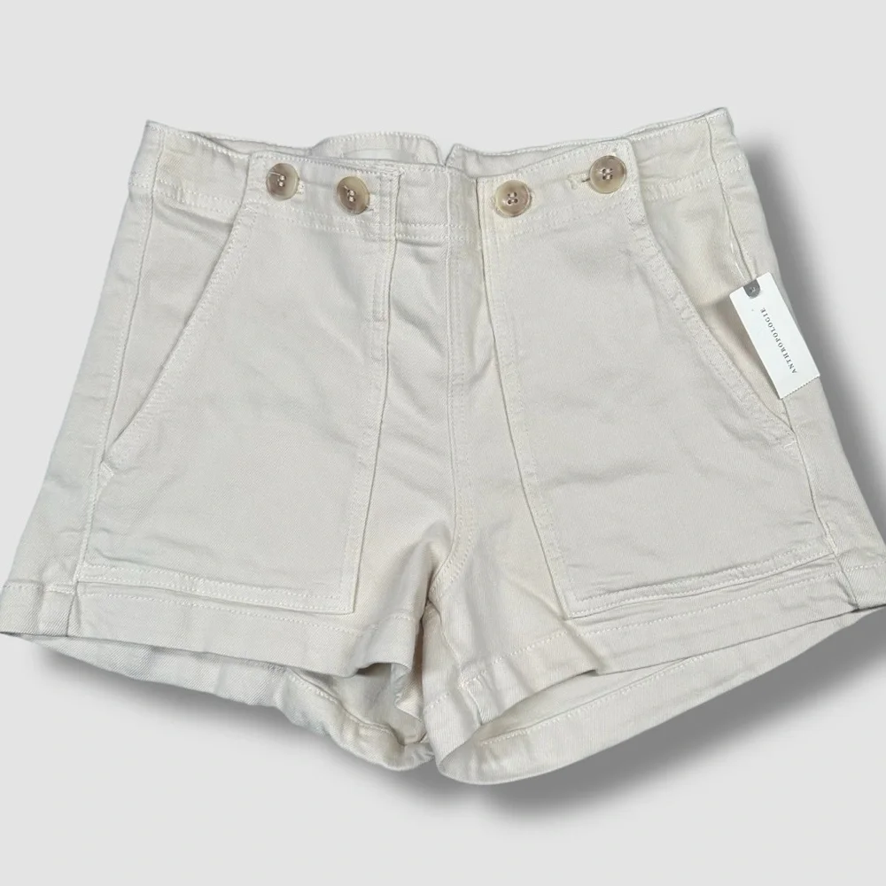 NWT Anthropologie Pilcro The Kit High-Rise Utility Shorts - Picture 3 of 12